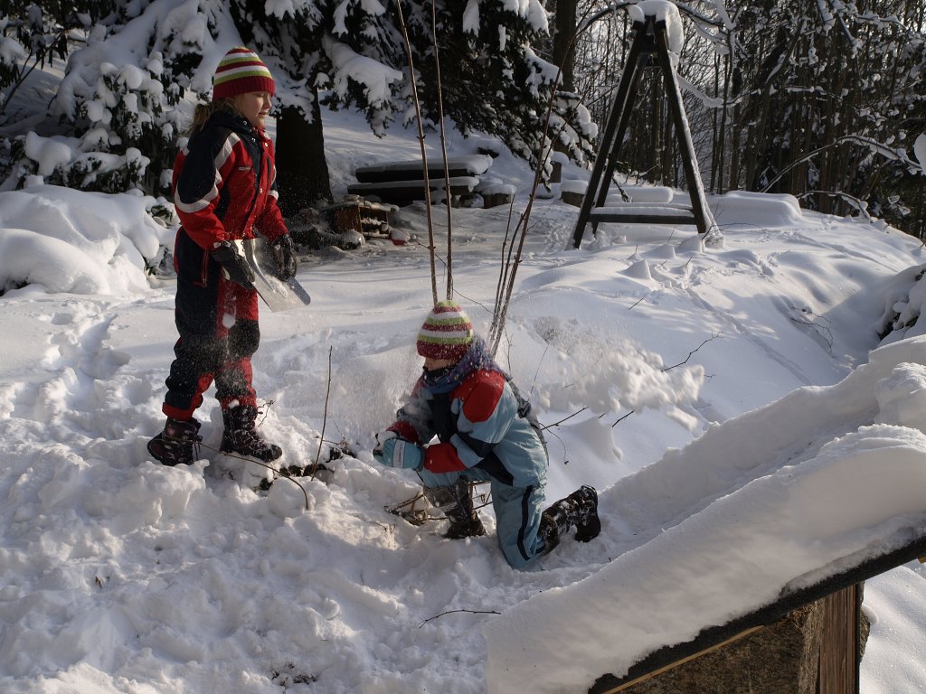 Zima na chalupe 2013